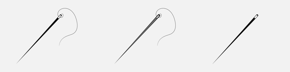 Sewing needle vector