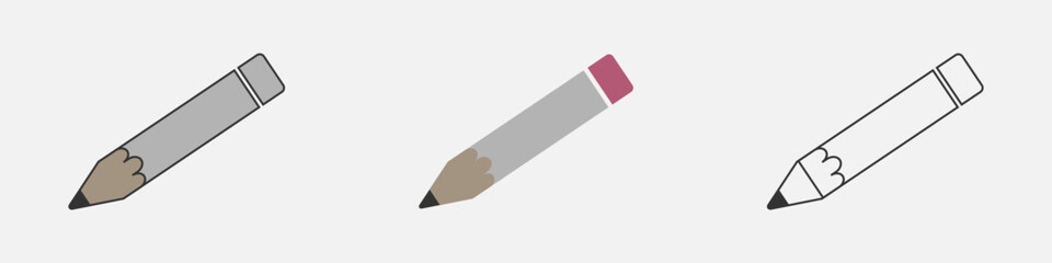 Wooden pencil vector