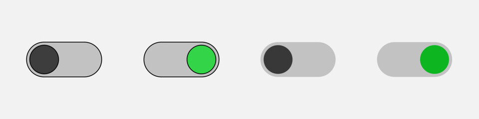 Toggle switch on and off