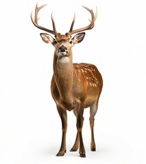 Naklejka na ściany i meble A majestic deer with impressive antlers