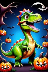 Obraz premium Cartoon dinosaur for tshirt design
