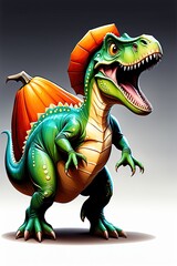 Obraz premium Cartoon dinosaur for tshirt design