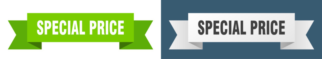 special price ribbon. special price isolated paper sign. banner