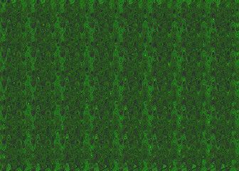 Green psychedelic background of curling streams
