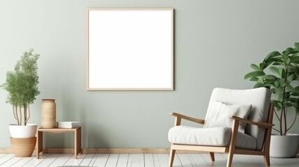 mockup interior living room backdrop template beautiful living room with armchair and black sample design poster frame on the wall room mockup template deisgn ideas
