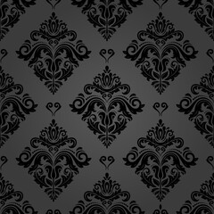 Orient dark pattern. Seamless abstract background with vintage elements. Orient background. Ornament for wallpapers and packaging