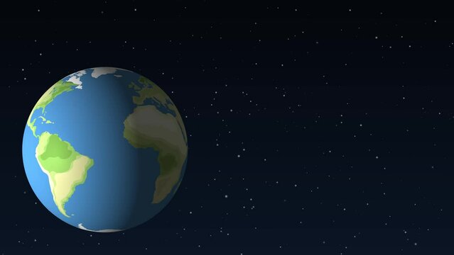 Earth rotating with infographic study on its structure: Crust, Upper Mantle, Lower Mantle, Outer Core, Inner Core.