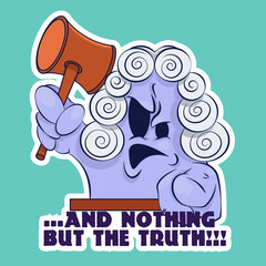 Image of a funny ghost. Sticker with a ghost. Halloween sticker. Cartoon character for comics and postcards – ghost. Vector image