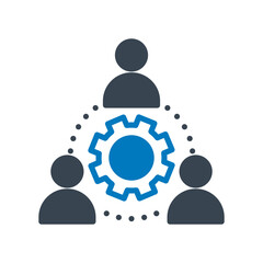 Team management Vector Icon

