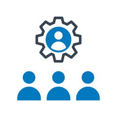 Group management Vector Icon

