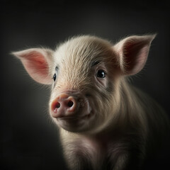 cute and funny piglet photography