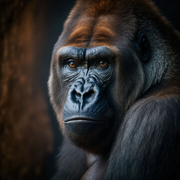 gorilla close up photography