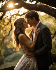 Just married: Romantic Wedding Moment, Generative AI