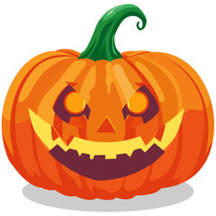 Simple illustration of Halloween pumpkin. Vector illustration