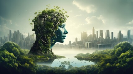 Obraz premium Concept of ecology and green energy