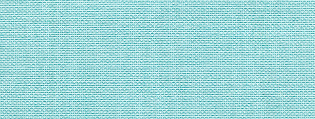 Texture of light blue color background from textile material with wicker pattern, macro. Vintage sky fabric