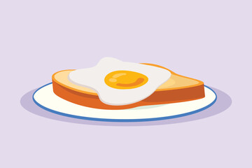 Healthy food concept. Vegetables, fruits and milk. Colored flat vector illustration isolated. 