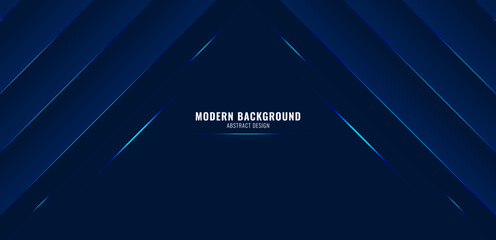 Dark blue background with abstract glowing lines graphic elements. Modern simple texture design. Futuristic technology concept. Perfect for banner, poster, cover, landing page, etc.