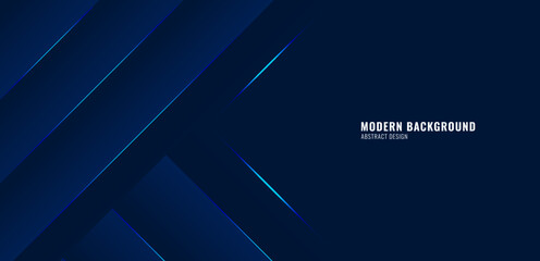 Dark blue background with abstract glowing lines graphic elements. Modern simple texture design. Futuristic technology concept. Perfect for banner, poster, cover, landing page, etc.