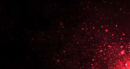 Underwater dust particles moving under rim light tiny source .Particles luxury premium smooth bokeh background.The glittering award show dust, tail wave shining fairy dust.