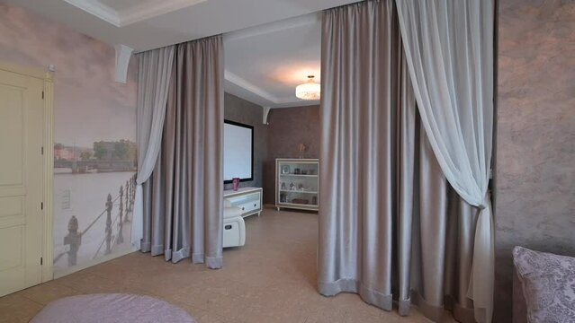 interior apartment room, home decoration, preparation of house for sale