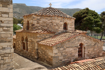 Baptistery the Panagia Ekatontapiliani or Church of Our Lady of the Hundred Gates-Parikia, Paros,...