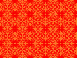seamless pattern with red flowers