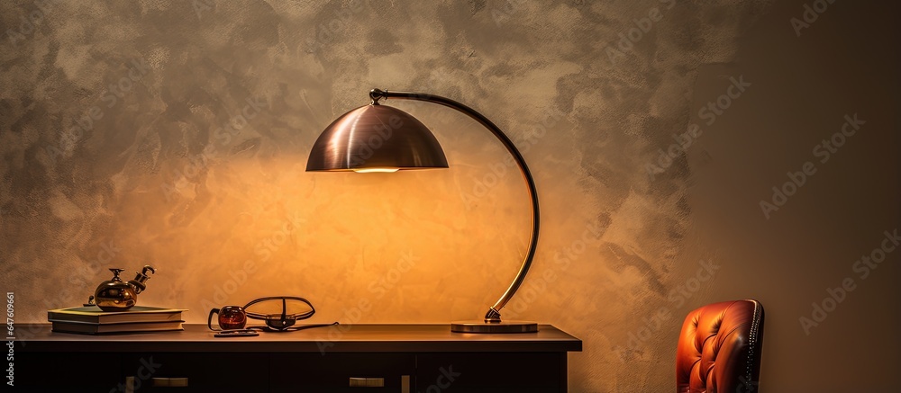 Sticker adjustable semicircular table lamp