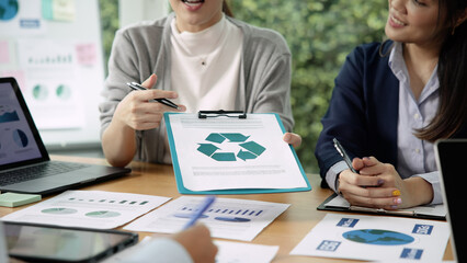 Carbon offset price report CO2 emission. Future growth Net zero waste in ESG ethical SME office...