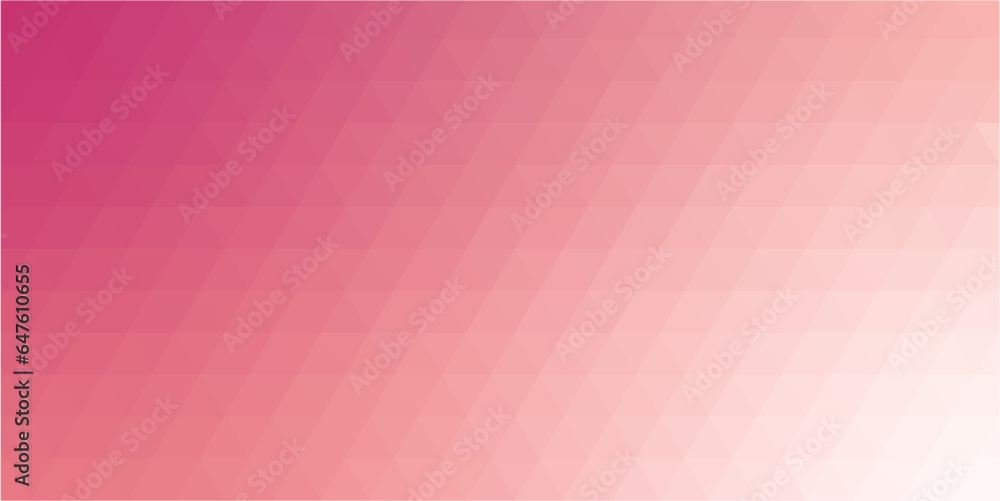 Wall mural triangle pink abstract background with smooth gradient color range composition.