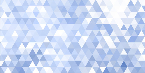 Bright background of triangular crystal pattern with white and sky blue color composition.