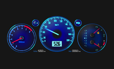 Car Dashboard Realistic