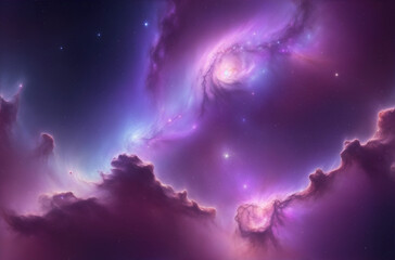 Obraz na płótnie Canvas A breathtaking image capturing a starry night sky with a stunning galaxy background.