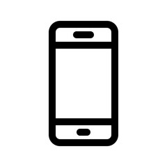 Mobile phone line icon. Vector graphics