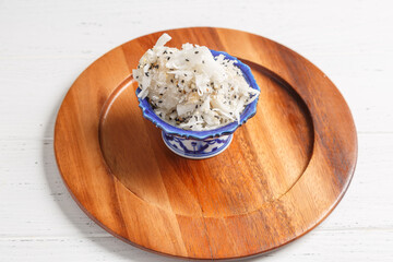 Boule de coco. Dessert chinois.