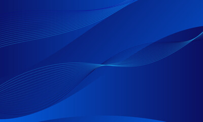 blue business lines waves curves graphic with smooth gradient abstract background