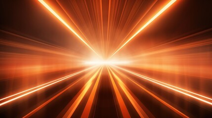 Fototapeta na wymiar Digital science futuristic technology light rays stripes lines with yellow or gold light background. AI generated