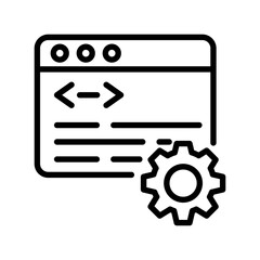 Coding preferences Vector Icon

