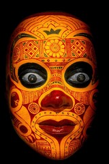 Theyyam Face Pattern.