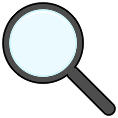 Magnifying glass icon. Search symbol.