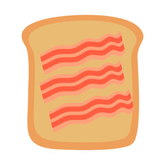 Breakfast Toast Illustration
