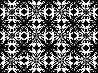 Fototapeta premium black and white seamless pattern