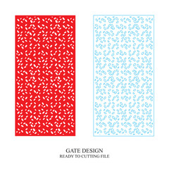 Gate Jali Design for laser Graphic and Plywood, Partition, Cnc Router Design, Acrylic and CNC Machine laser Cutting vector 