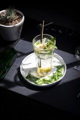 Cold Refreshing Summer Lemonade Mojito