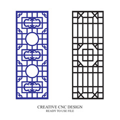 Gate Jali Design for laser Graphic and Plywood, Partition, Cnc Router Design, Acrylic and CNC Machine laser Cutting vector 