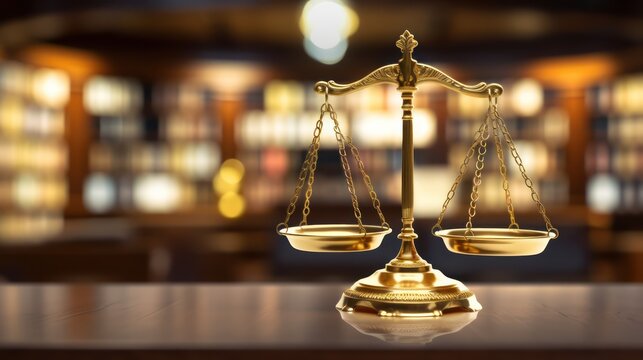 Symbol of law and justice, Scales of Justice, law and justice and legality concept.