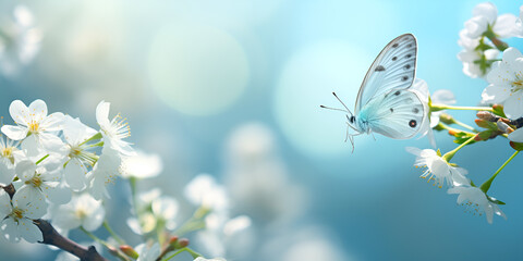 Fantasy Butterfly - Butterfly on blur background Insect, Blue, HD wallpaper 