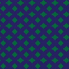 Green Argyle Fair Isle Seamless Pattern Design