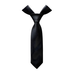 Black Tie Isolated on Transparent Background
