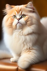 The Persian cat's long, silky fur is a sight to behold